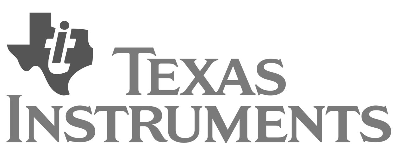 Texas Instruments logo with lowercase 'ti' inside the shape of Texas.